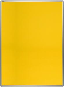 Tablica tekstylna ekoTAB w aluminiowej ramie 1200 x 900 mm, żółta