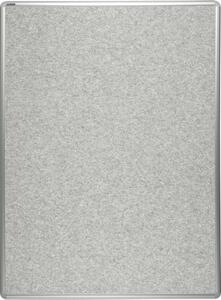 Tablica tekstylna ekoTAB w aluminiowej ramie, 2000 x 1200 mm, szara