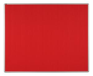 Tablica tekstylna ekoTAB w aluminiowej ramie, 1500 x 1200 mm, czerwona