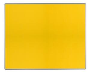 Tablica tekstylna ekoTAB w aluminiowej ramie, 1500 x 1200 mm, żółta