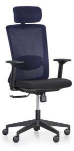 Krzesło biurowe CARLE, niebieski