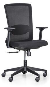 Krzesło biurowe KIRK, czarny