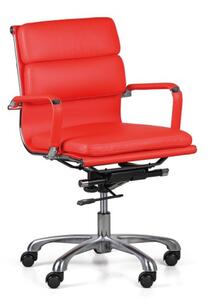 Fotel biurowy MANNY Low, czerwony