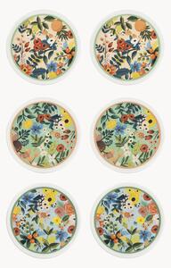 Komplet talerzy z porcelany Fiori Frida, 6 elem
