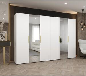 Szafa uchylna otwierana Marbella 2 300 wys. 202 cm biaÅy + u. zÅoty