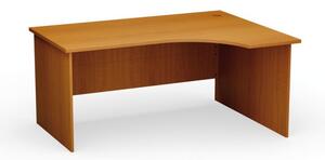 Stół biurowy ergonomiczny PRIMO Classic, 1600 x 1200 mm, prawy, czereśnia