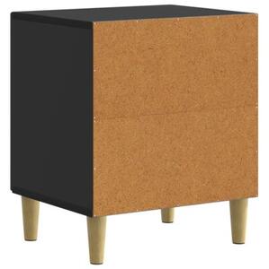 Szafka nocna 2 szt. czarny 43 x 34,5 x 50 cm drewno inÅ¼ynieryjne