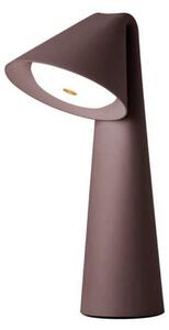 FRANDSEN Lampa stołowa Ami, możliwość ściemniania, brązowy / rdzawy, salon / jadalnia, metal, nowoczesny