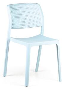 Krzesło do jadalni plastikowe NELA, zielone
