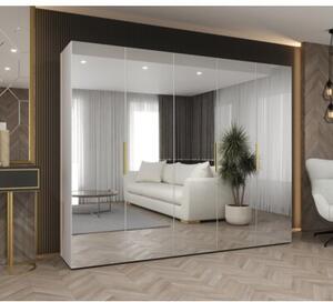 Szafa uchylna otwierana Marbella 3 250 wys. 202 cm biaÅy + u. zÅoty