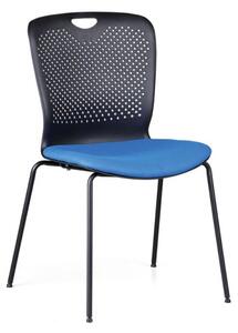 Krzesło konferencyjne plastikowe OPEN, niebieskie