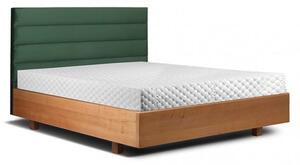 Łóżko drewniane Tacoma : Rozmiar - 90x200, Pojemnik na pościel - Nie, Rodzaj drewna - Olcha, Wybarwienie drewna - Olcha wiśnia