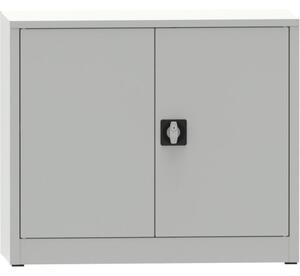 Warsztatowa szafa półkowa na narzędzia KOVONA JUMBO, 1 półka, spawana, 800 x 950 x 500 mm, szara