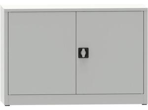 Warsztatowa szafa półkowa na narzędzia KOVONA JUMBO, 1 półka, spawana, 800 x 1200 x 500 mm, szara