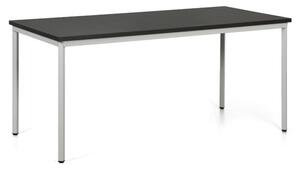 Stół do jadalni TRIVIA, jasnoszara konstrukcja, 1600 x 800 mm, wenge