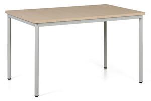 Stół do jadalni TRIVIA, jasnoszara konstrukcja, 1200 x 800 mm, czereśnia