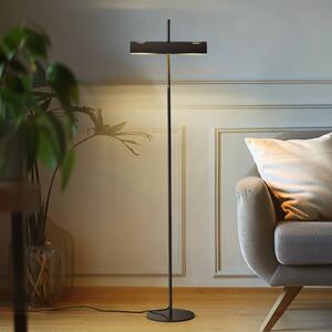 Lucande Lampa stojąca Nysira, czarny, salon / jadalnia, metal, nowoczesny