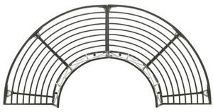 Półokrągła ławka pod drzewo, 160 cm, stalowa