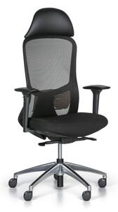 Krzesło biurowe SEAT, czarne
