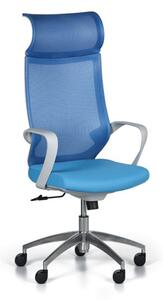 Krzesło biurowe WILLIE, niebieske