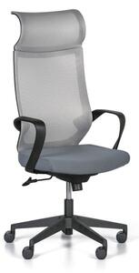 Krzesło biurowe CLETUS, szare