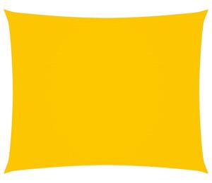 Prostokątny żagiel ogrodowy, tkanina oxford, 3x4 m, żółty