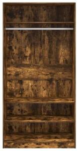 Szafa, przydymiony dÄ b, 100x50x200 cm, materiaÅ drewnopochodny