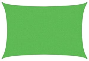 Żagiel przeciwsłoneczny, 160 g/m², jasnozielony, 2x3 m, hdpe