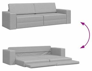 Sofa bed szary chmur 245 x 78 x 77 cm tkanina