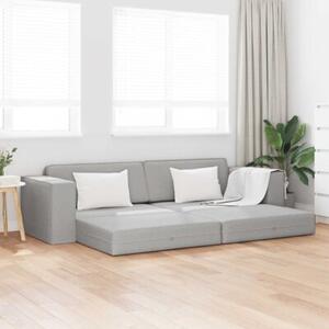 Sofa bed szary chmur 245 x 78 x 77 cm tkanina