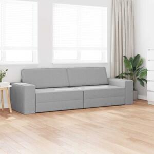 Sofa bed szary chmur 245 x 78 x 77 cm tkanina