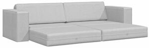 Sofa bed szary chmur 245 x 78 x 77 cm tkanina