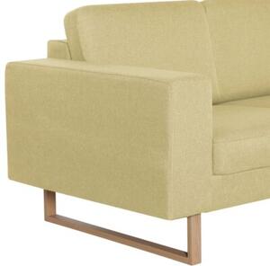 Sofa 2-osobowa tapicerowana tkaninÄ , zielona