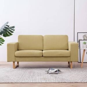 Sofa 2-osobowa tapicerowana tkaninÄ , zielona