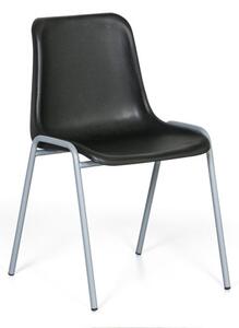 Plastikowe krzesło do jadalni AMADOR, czarne