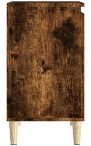 Szafka pod umywalkę, przydymiony dąb, 58x33x60 cm