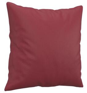 Sofa 3-os. z poduszkami, winna czerwieÅ, 180 cm, sztuczna skÃ³ra