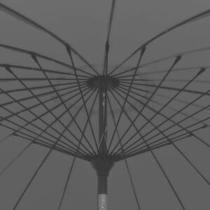 Parasol ogrodowy na słupku aluminiowym, 270 cm, czarny