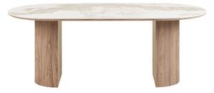 Stół z blatem w dekorze marmuru 100x210 cm Athens – House Nordic