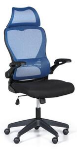 Krzesło biurowe LUCAS, niebieskie