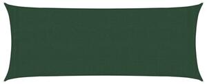 Żagiel przeciwsłoneczny, 160 g/m², ciemnozielony, 2x5 m, hdpe