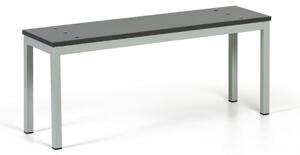 Ławka do szatni, siedzisko - laminat, długość 1000 mm, grafitowa