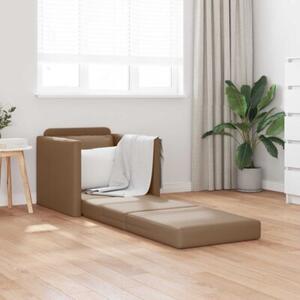 Sofa bed cappuccino 74 x 77 x 81 cm sztuczna skÃ³ra