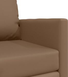 Sofa bed cappuccino 74 x 77 x 81 cm sztuczna skÃ³ra