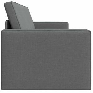 Sofa bed ciemnoszary 245 x 78 x 77 cm tkanina