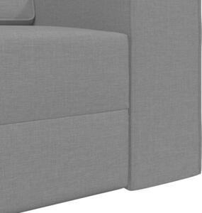 Sofa bed ciemnoszary 245 x 78 x 77 cm tkanina