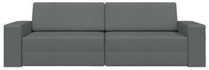 Sofa bed ciemnoszary 245 x 78 x 77 cm tkanina