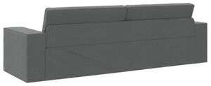 Sofa bed ciemnoszary 245 x 78 x 77 cm tkanina