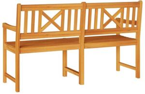Ławka ogrodowa brązowy 150 x 56 x 90 cm lite drewno akacji
