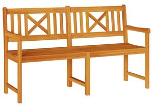 Ławka ogrodowa brązowy 150 x 56 x 90 cm lite drewno akacji